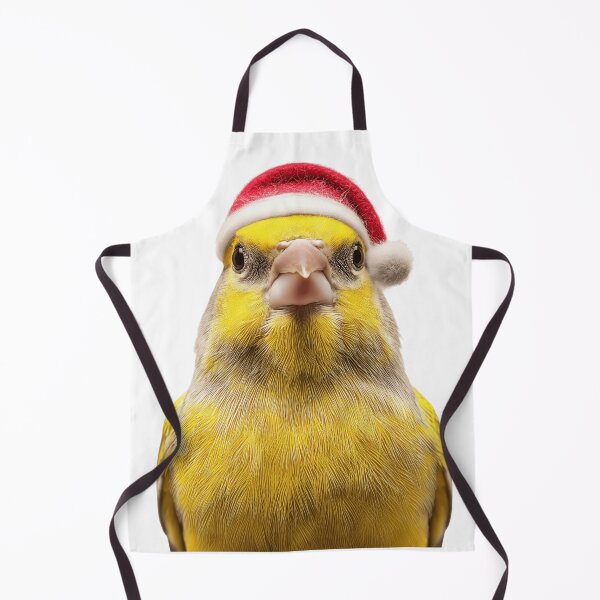 Item preview, Canary Bird with Santa Hat – The Golden Voice of Christmas designed and sold by LazyOwlStore.