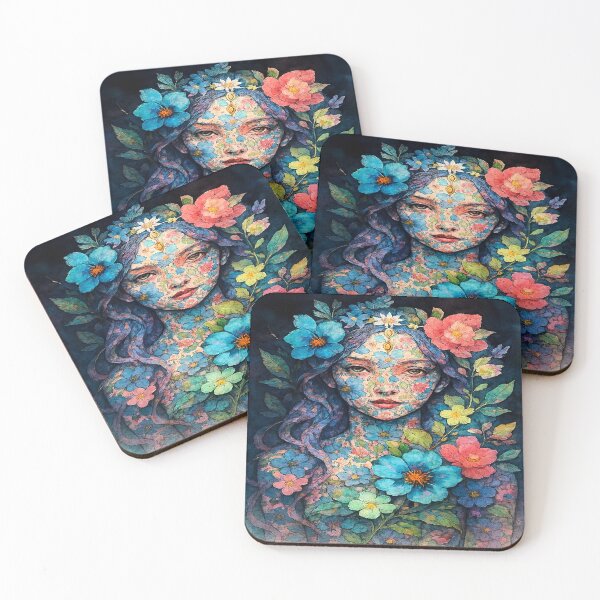 Item preview, Midnight Botanical Mandala designed and sold by Ecosetereos.