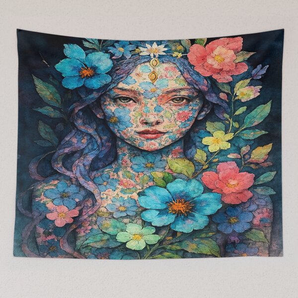 Item preview, Midnight Botanical Mandala designed and sold by Ecosetereos.