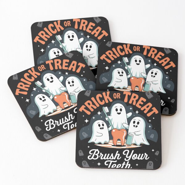 Item preview, Trick Or Treat Brush Your Teeth Halloween Cute Dentist designed and sold by RoyTill0Art.