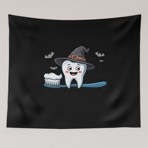Item preview, Trick Or Treat Brush Your Teeth Witch Halloween designed and sold by RoyTill0Art.