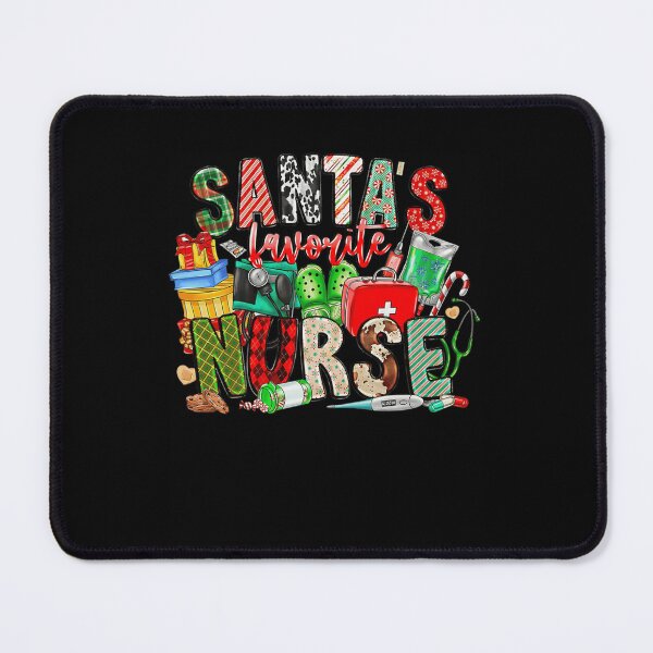Item preview, Retro Santas Merry Christmas Favorite Nurse Vintage Classic designed and sold by Olincristie.