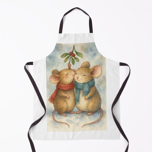 Item preview, Winter Mouse Mistletoe Love designed and sold by AlfeArts.