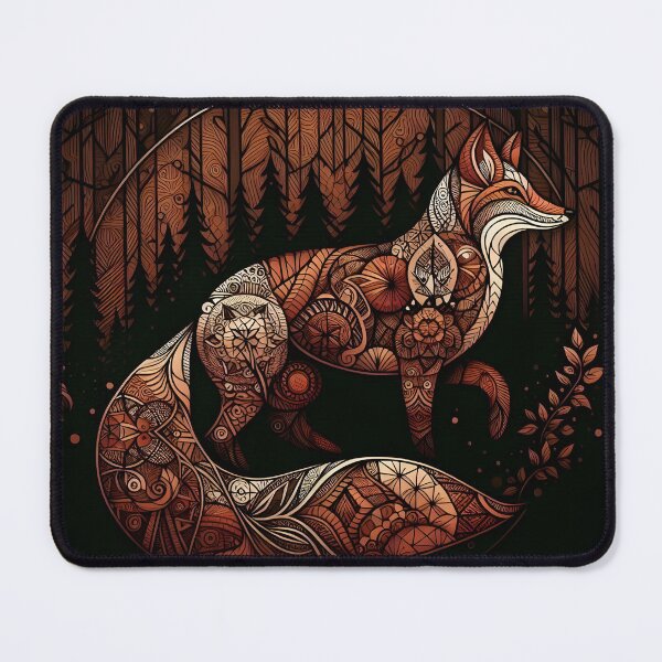 Item preview, Fox of Adaptability Art Print| Geometric Spirit Animal Poster | Cunning Intelligence Wall Decor designed and sold by DMicolo.