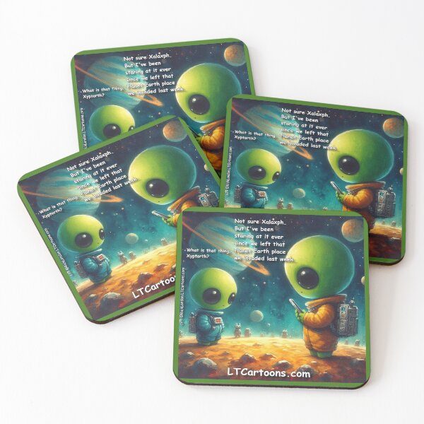 Item preview, Space Alien Addicted To Smart Phone  designed and sold by Rick London Gifts.