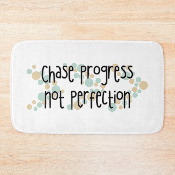Item preview, Chase Progress Not Perfection – Motivational Quote Mug & Accessories designed and sold by YD Designs.