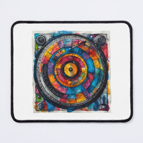 Item preview, DJ Turntable Art | Minimal Contemporary Music Design | Techno & House Vibes designed and sold by OzzFrequency.