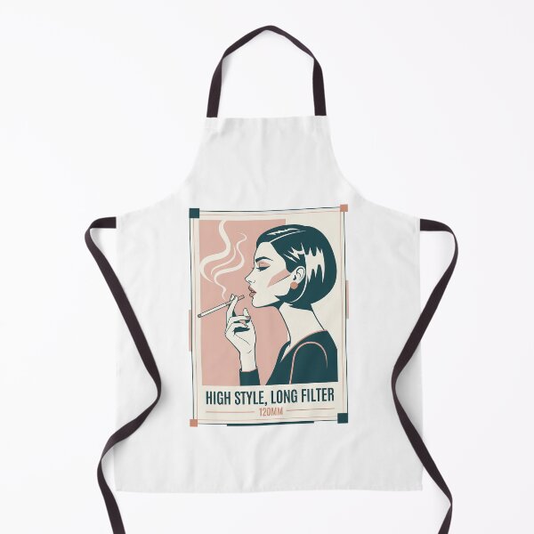 Item preview, Retro Chic Lady Smoking Poster Illustration. designed and sold by Spark2Seduction.