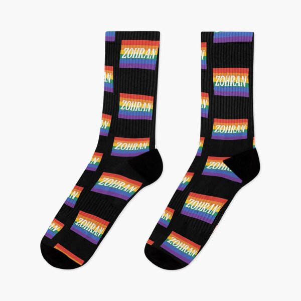 Item preview, Zohran Mamdani Pride Rainbow Flag Typography designed and sold by Catiess.