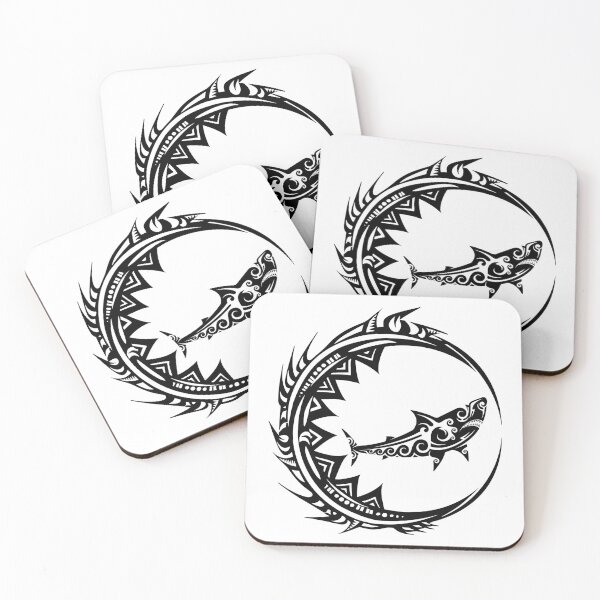 Item preview, Tribal Shark Moon designed and sold by Bronxartdesign.