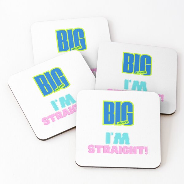 Item preview, Big News, I'm Straight! designed and sold by LOST GAY LONDON.