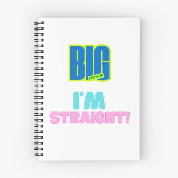 Item preview, Big News, I'm Straight! designed and sold by LOST GAY LONDON.