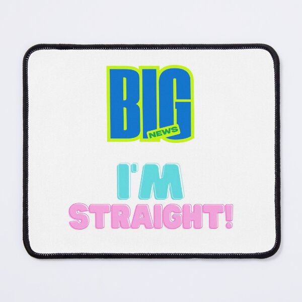Item preview, Big News, I'm Straight! designed and sold by LOST GAY LONDON.