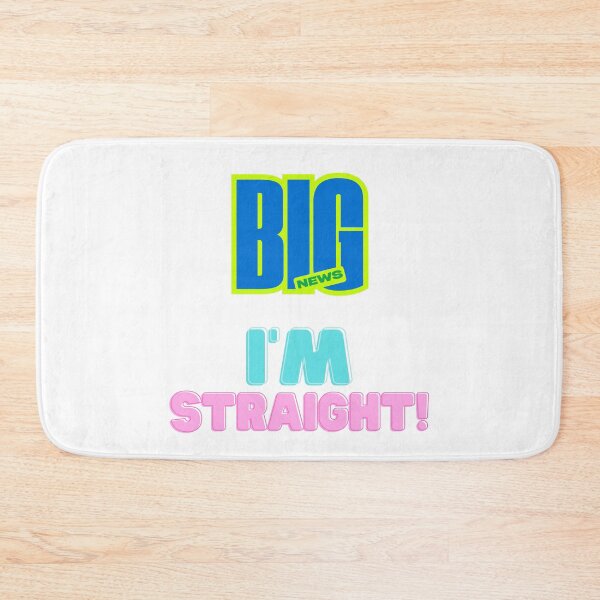 Item preview, Big News, I'm Straight! designed and sold by LOST GAY LONDON.