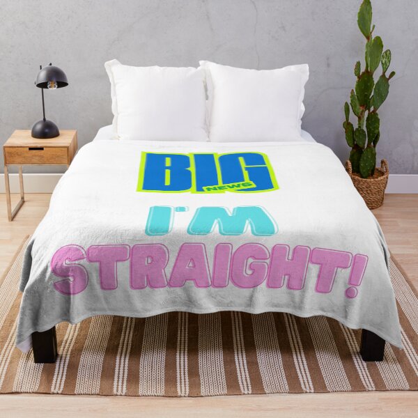 Item preview, Big News, I'm Straight! designed and sold by LOST GAY LONDON.