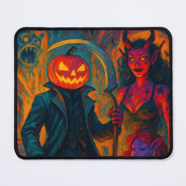 Item preview, Headless Horseman and Demon Queens: Gothic Inferno Fantasy Halloween Art designed and sold by TheHorsemanRidesAgain.