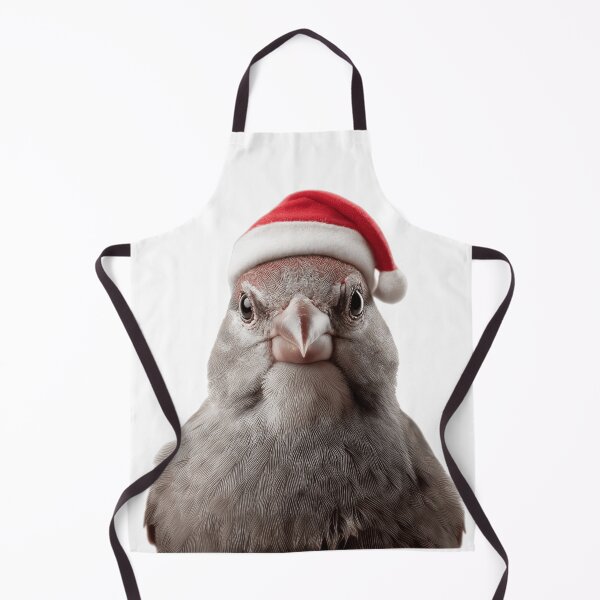 Item preview, Finch bird with Santa Hat – The Tiny Songbird of Christmas Joy designed and sold by LazyOwlStore.