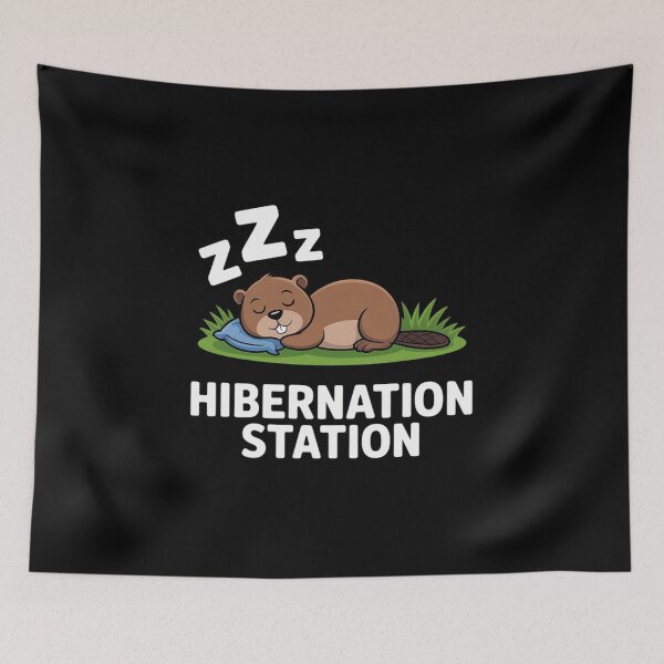 Item preview, Hibernation Station Groundhog Day Animal Fun designed and sold by RayArmstrong.
