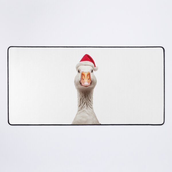 Item preview, Christmas Goose with Santa Hat designed and sold by LazyOwlStore.