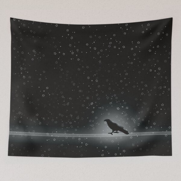 Item preview, Mystical Raven Under the Stars: Gothic Halloween Design designed and sold by Martapp.