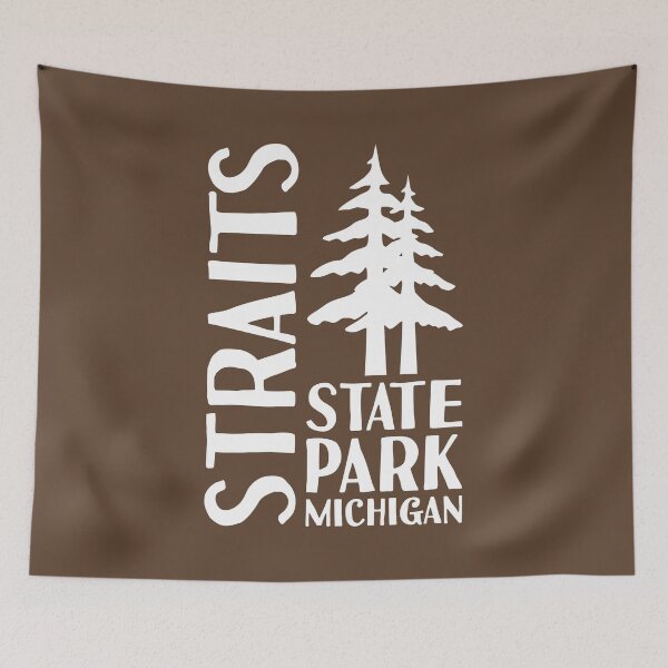 Item preview, Straits State Park Michigan Pines W designed and sold by bivenart.