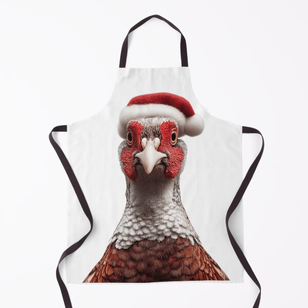 Item preview, Christmas Pheasant bird with Santa Hat  designed and sold by LazyOwlStore.
