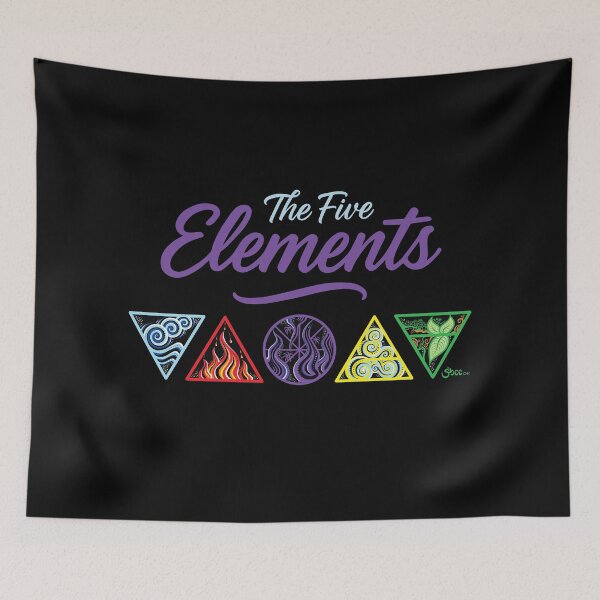 Item preview, Five Elements Horizontal - Air, Fire, Water, Earth & Ether designed and sold by SheeArtworks.