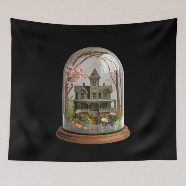 Item preview, Gothic House Botanical Bell Jar designed and sold by HaileyRobel.