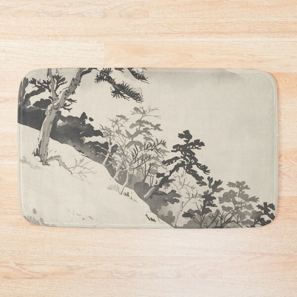 Item preview, Whispering Pines of Winter – Ukiyo-e Snow Landscape in Indigo and Ivory designed and sold by Vandy Fullam.