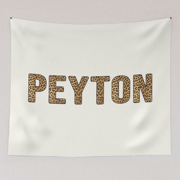 Item preview, Peyton Name Leopard Print designed and sold by Jeallan Designs.