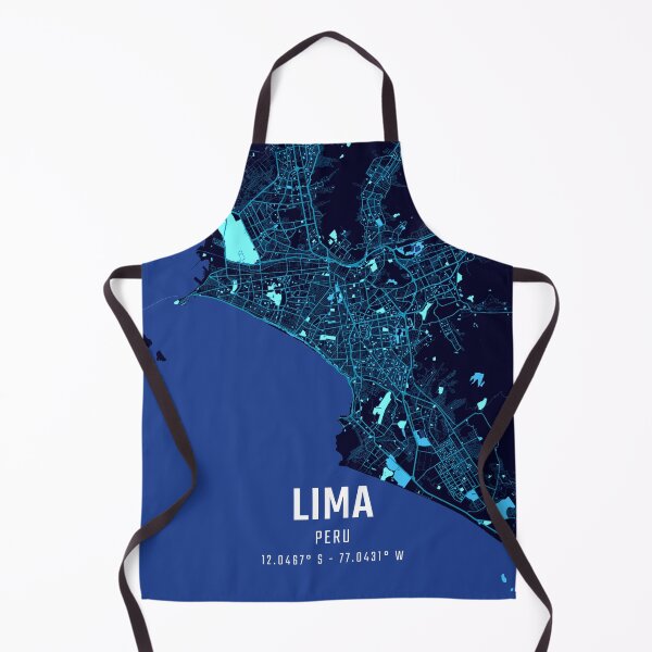 Item preview, Lima Midnight City Map designed and sold by HomeLivingCo.