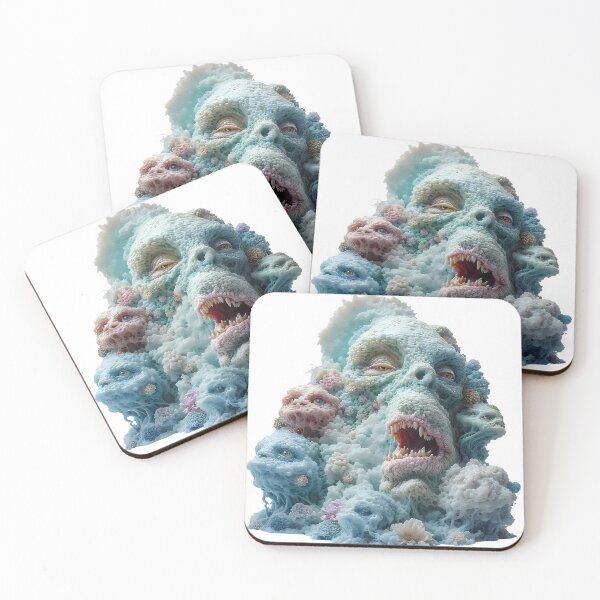 Item preview, Coral Monster Fantasy Art – Surreal Ocean Creature Sculpture Design designed and sold by OzzFrequency.