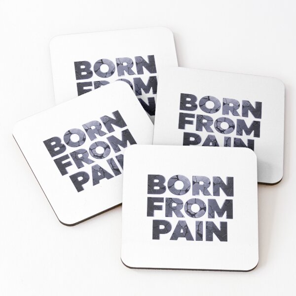 Item preview, Born From Pain – Transparent Dark Emotional Typography designed and sold by Happyfreedom.