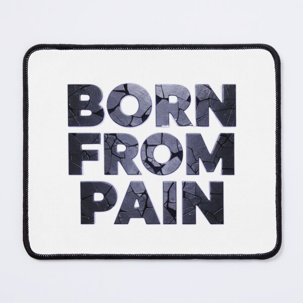 Item preview, Born From Pain – Transparent Dark Emotional Typography designed and sold by Happyfreedom.