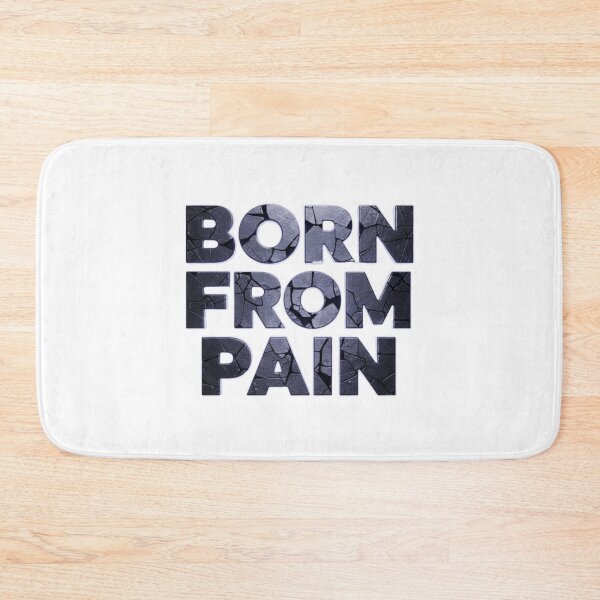 Item preview, Born From Pain – Transparent Dark Emotional Typography designed and sold by Happyfreedom.