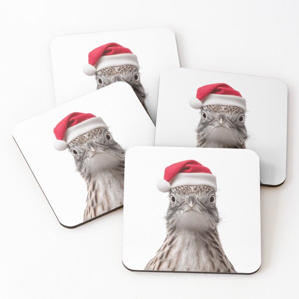 Item preview, Christmas Roadrunner bird with Santa Hat designed and sold by LazyOwlStore.