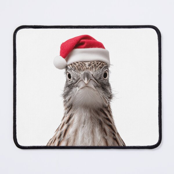 Item preview, Christmas Roadrunner bird with Santa Hat designed and sold by LazyOwlStore.
