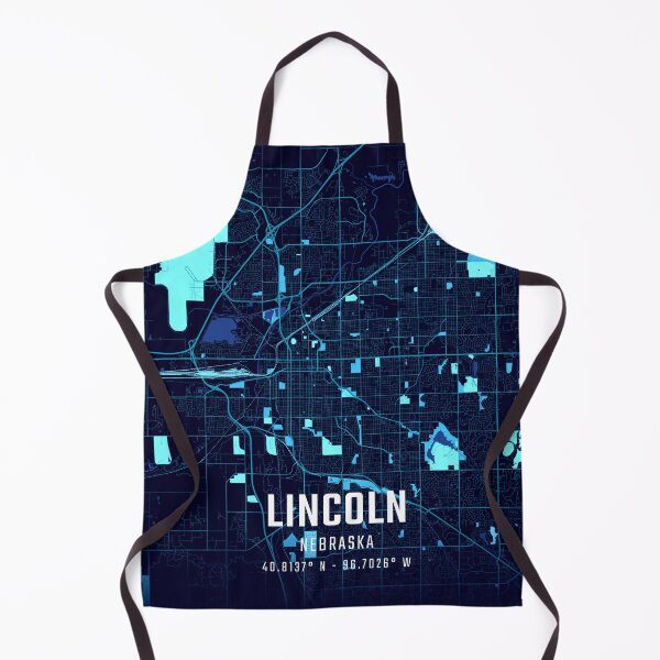 Item preview, Lincoln Midnight City Map designed and sold by HomeLivingCo.
