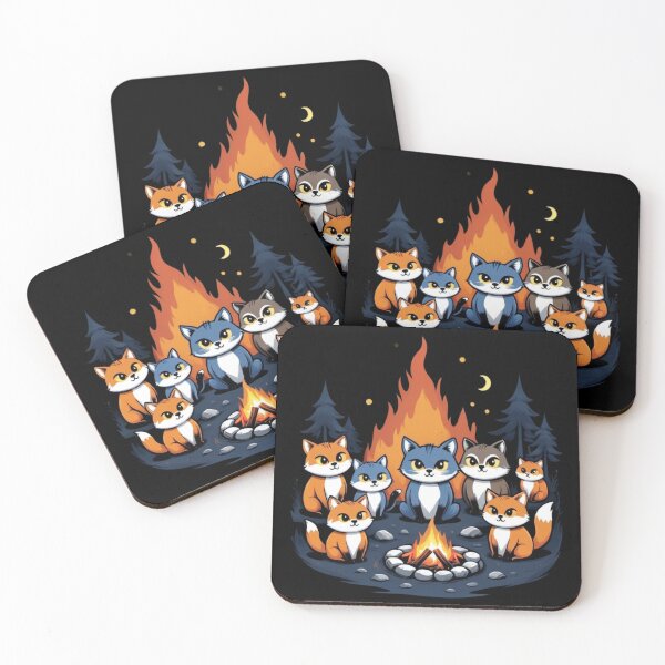 Item preview, Campfire Cat – Stories Under the Stars designed and sold by Artclo3.
