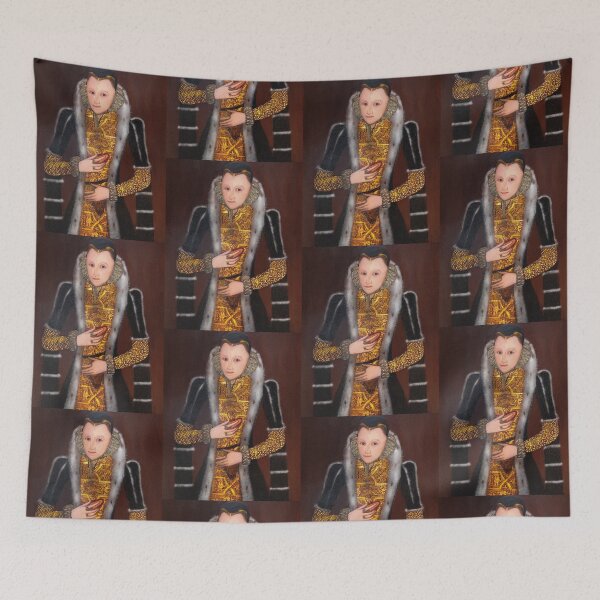 Item preview, Anne of Cleves wife of Henry VIII vintage Tudor portrait art designed and sold by Vintage Designs +.