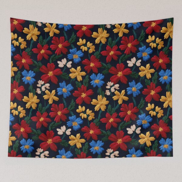 Item preview, Classic Fragrant Floral Embroidered Print For Graduation Gift designed and sold by RoyalStarsPatts.