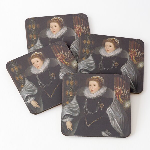 Item preview, Queen Elizabeth I of England and Britain vintage portrait designed and sold by Vintage Designs +.