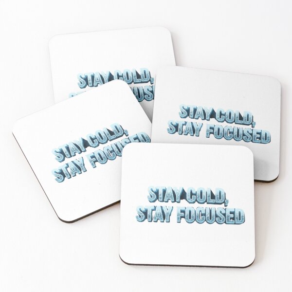 Item preview, Stay Cold, Stay Focused – Transparent Icy Glow Typography designed and sold by Happyfreedom.