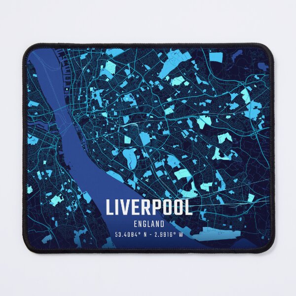 Item preview, Liverpool Midnight City Map designed and sold by HomeLivingCo.