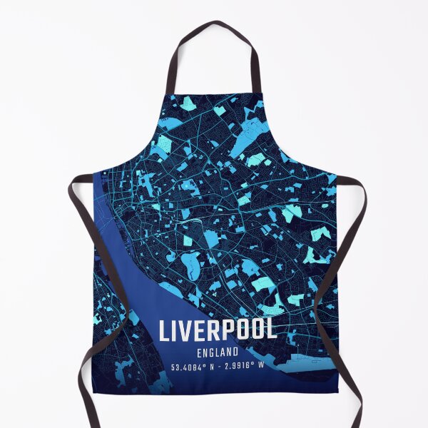 Item preview, Liverpool Midnight City Map designed and sold by HomeLivingCo.