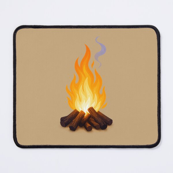 Item preview, Cozy Campfire Flame Outdoor Adventure Minimalist Fire Design designed and sold by BROHLine Studio.