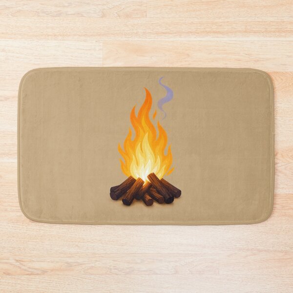 Item preview, Cozy Campfire Flame Outdoor Adventure Minimalist Fire Design designed and sold by BROHLine Studio.