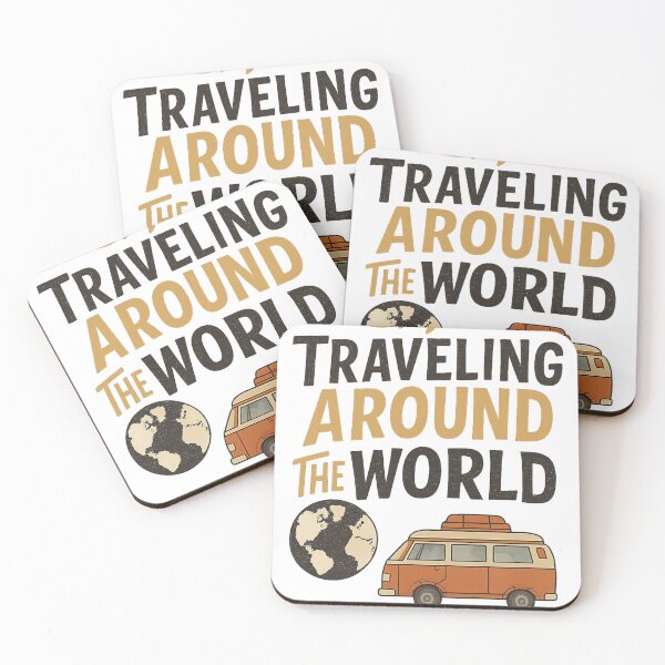 Item preview, Retro Van Traveling Around the World Adventure Art designed and sold by NeboulaHamra.