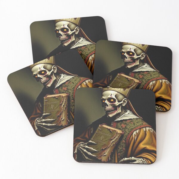 Item preview, The Creepy Deacon Zombie Horror Tudor era portrait art designed and sold by Vintage Designs +.