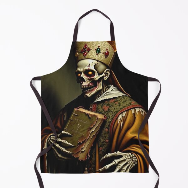 Item preview, The Creepy Deacon Zombie Horror Tudor era portrait art designed and sold by Vintage Designs +.